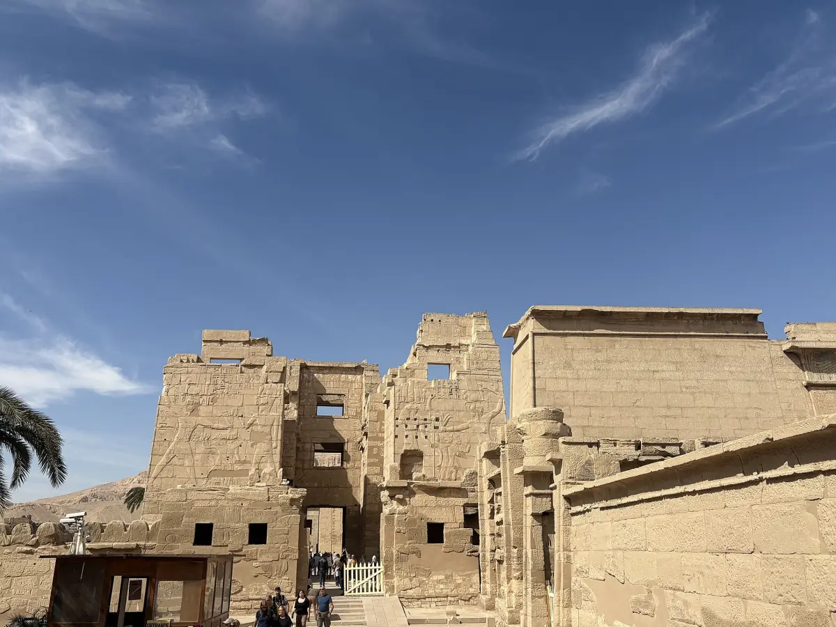 The temple of Medinet Habu on the West Bank