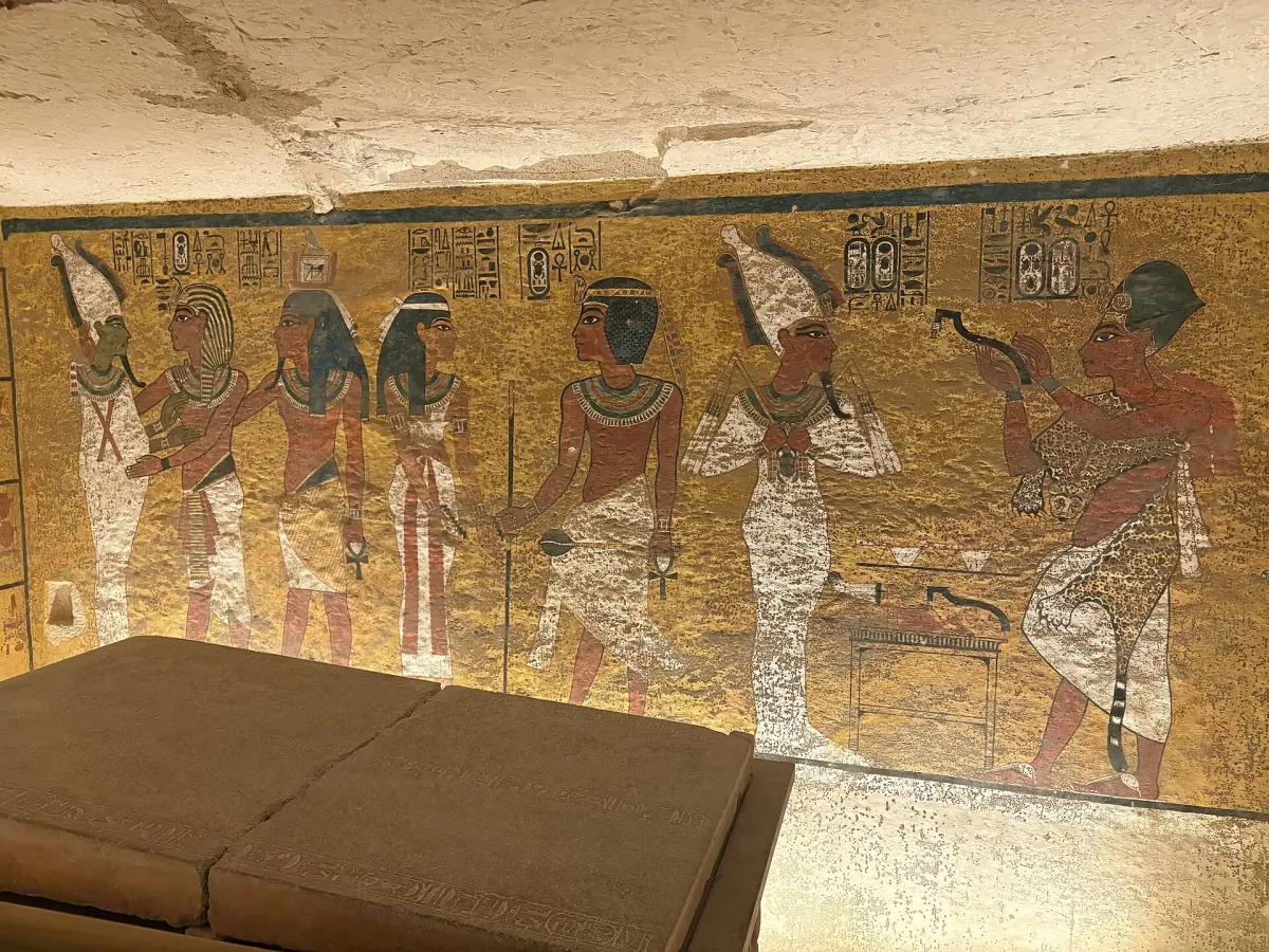 Wandmalereien in der Grabkammer des Tutanchamun